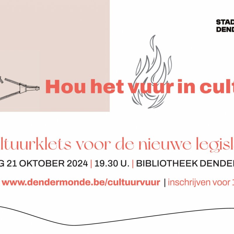 Hou het vuur in cultuur 